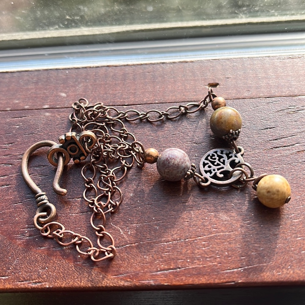 Handmade tree necklace